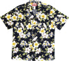 White Parrot Hibiscus Men's Shirt — Men's Cotton Shirts — RJC