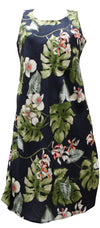 Monstera Orchid Bias Cut Flared Tank — Women's Tank Dresses — Paradise Found