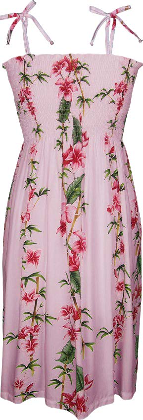 Plumeria Bamboo Panel Smocked Tube Dress — Women's Sun Dresses — MauiShirts