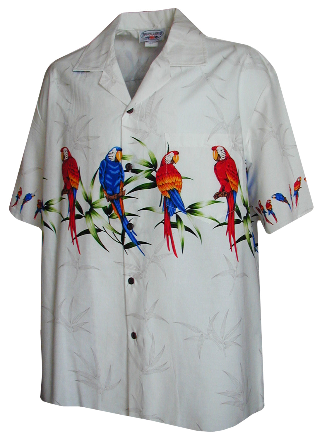 Parrots Bamboo Chest Band Men's Cotton — Men's Cotton Shirts — Pacific Legend (view 9)