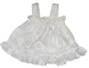 RJC Toddler Girls Classic Hibiscus Ruffle Wedding White Dress