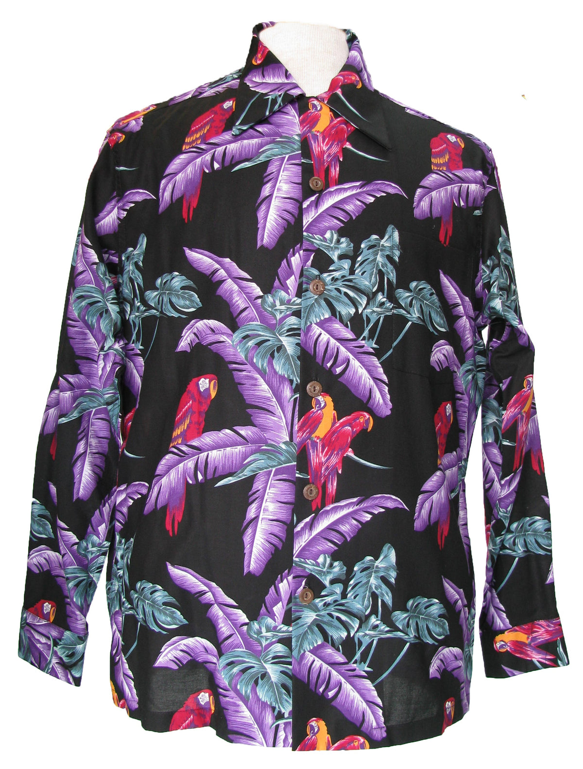 Jungle Bird Men's Long Sleeve Shirt — Men's Long Sleeve Shirts — Paradise Found (view 8)