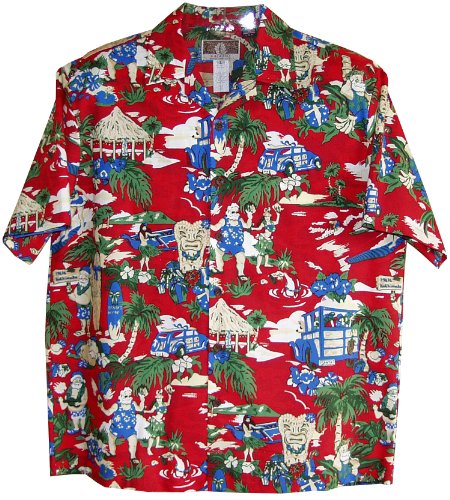 Santa More Beach Fun Men's Shirt — Men's Cotton Shirts — MauiShirts
