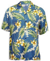 Tuberose Hibiscus men's Hawaiian shirt — Men's Rayon Shirts — Two Palms