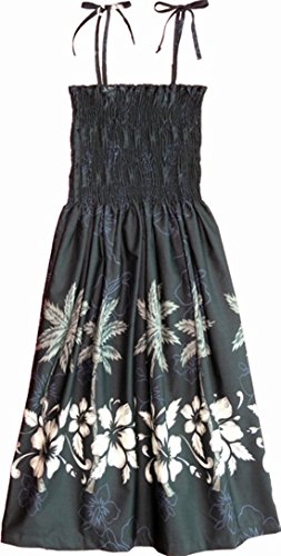 Hibiscus Bottom Band Smocked Tube Dress — Women's Sun Dresses — MauiShirts (view 4)
