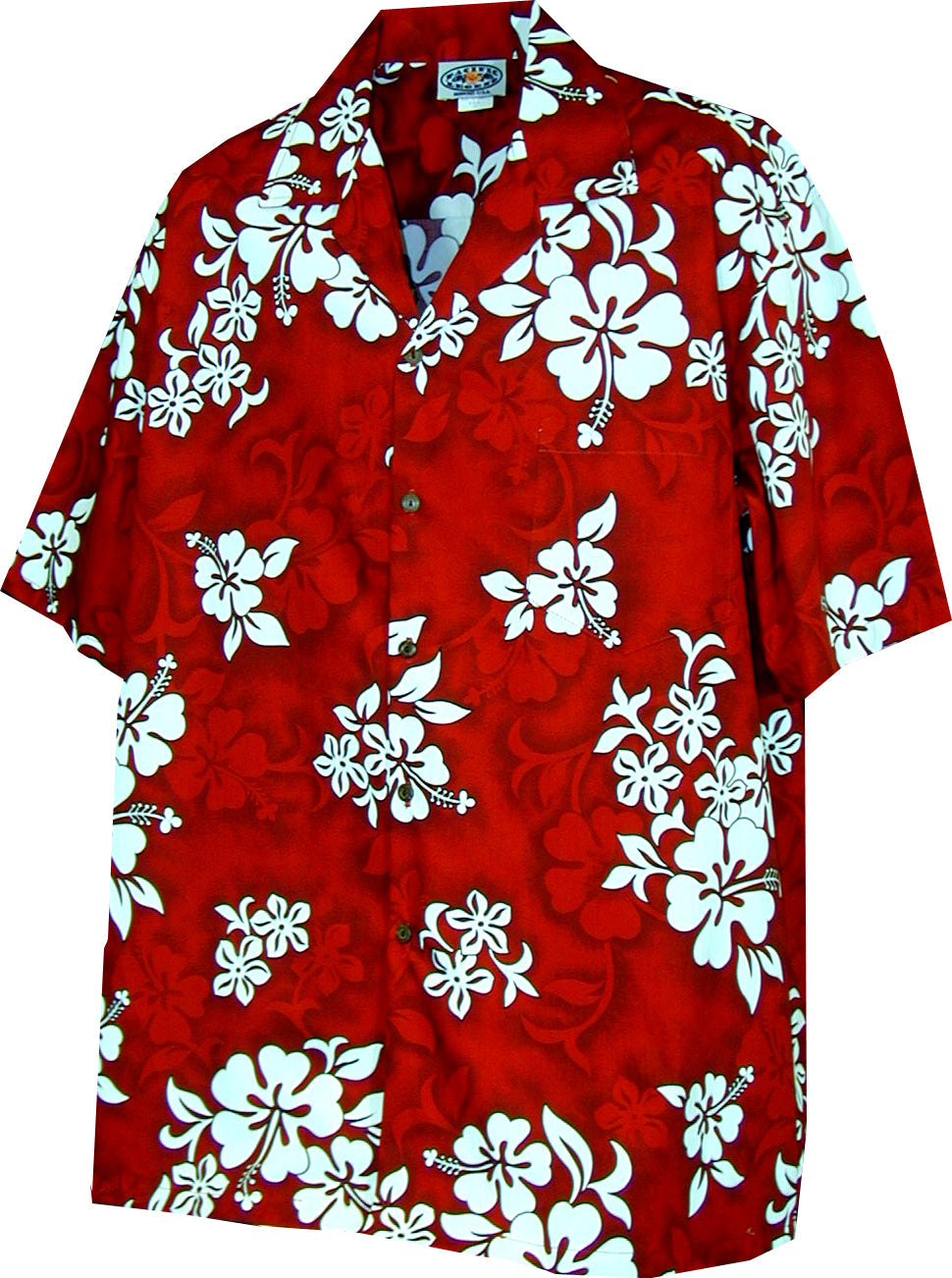 Shadow White Hibiscus Boy's Shirt — Boys Shirts — MauiShirts
