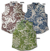 Delicate Tropical Women's Sleeveless Blouse