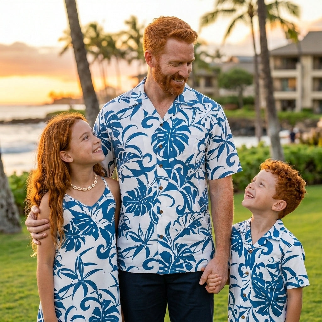 Delicate Tropical Hawaiian Aloha Boys Rayon Shirt