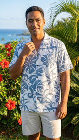 Delicate Tropical Men's Shirt — Men's Rayon Shirts — RJC (view 4)