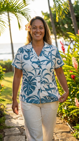 RJC Women Delicate Tropical Fitted Blouse