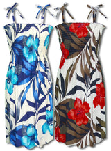 Delightful Hibiscus Smocked Tube Dress