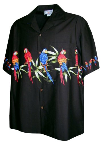 Parrots Bamboo Chest Band Men's Cotton — Men's Cotton Shirts — Pacific Legend (view 8)