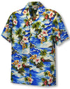 Diamond Head Ocean Wave Men's Shirt