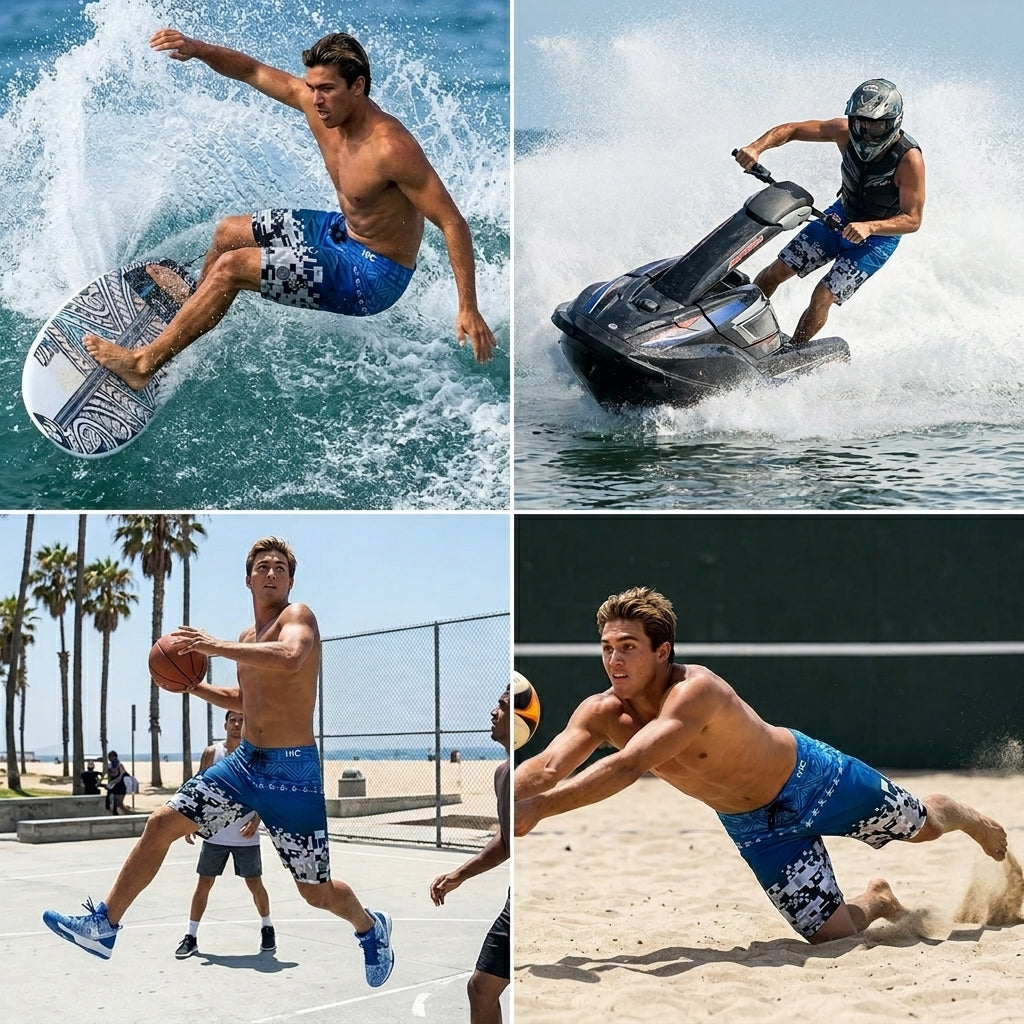 20" Digitial Coast 8 Way Stretch HIC Board Shorts — Boardshorts — HIC (view 6)
