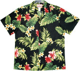 Tropical Summer Hibiscus Men's Shirt — Men's Cotton Shirts — RJC