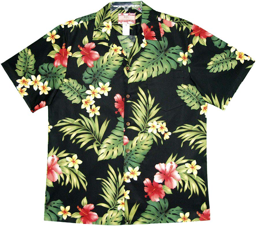 Tropical Summer Hibiscus Men's Shirt — Men's Cotton Shirts — RJC