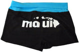Maui Butt Fold Over Waistband Junior Size Yoga Shorts — Boys Shorts — MauiShirts (view 3)