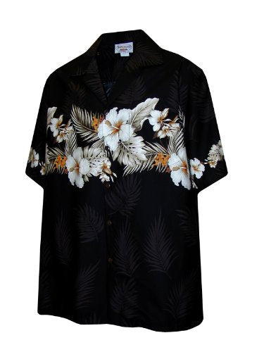 Tropical Garden Men's Chest Band Shirt — Men's Cotton Shirts — Pacific Legend (view 8)