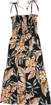 Yellow Plumeria Garden Smocked Tube Dress — Women's Sun Dresses — MauiShirts