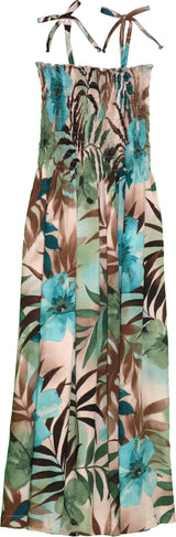 Watercolor Tropics Smocked Tube Dress — Women's Sun Dresses — MauiShirts (view 3)