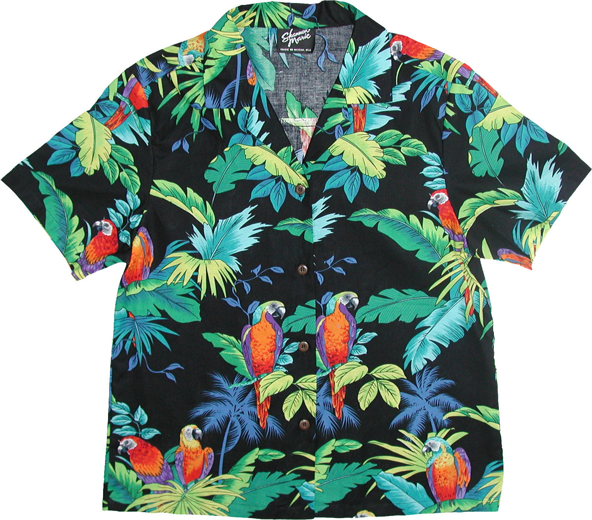 Jungle Parrot Women's Hawaiian Camp Shirt