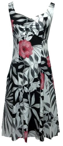 Isabella Hibiscus Empire Fit Princess Flared — Women's Empire Waist Dresses — MauiShirts (view 6)