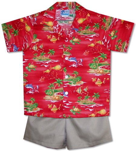 Underwater Cartoon boy's 2pc — Boys Cabana Sets — RJC (view 10)