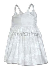 Elegant Tropical White Girl's Bungee Dress