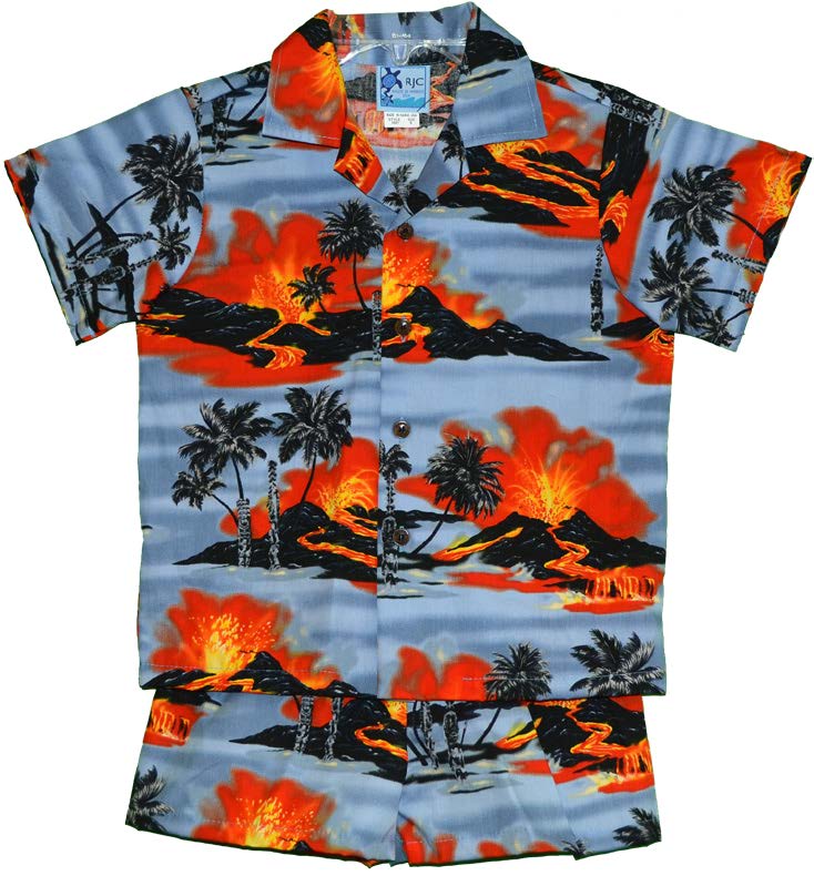 Kilauea Big Island Volcano Boy's 2pc — Boys Cabana Sets — RJC (view 11)