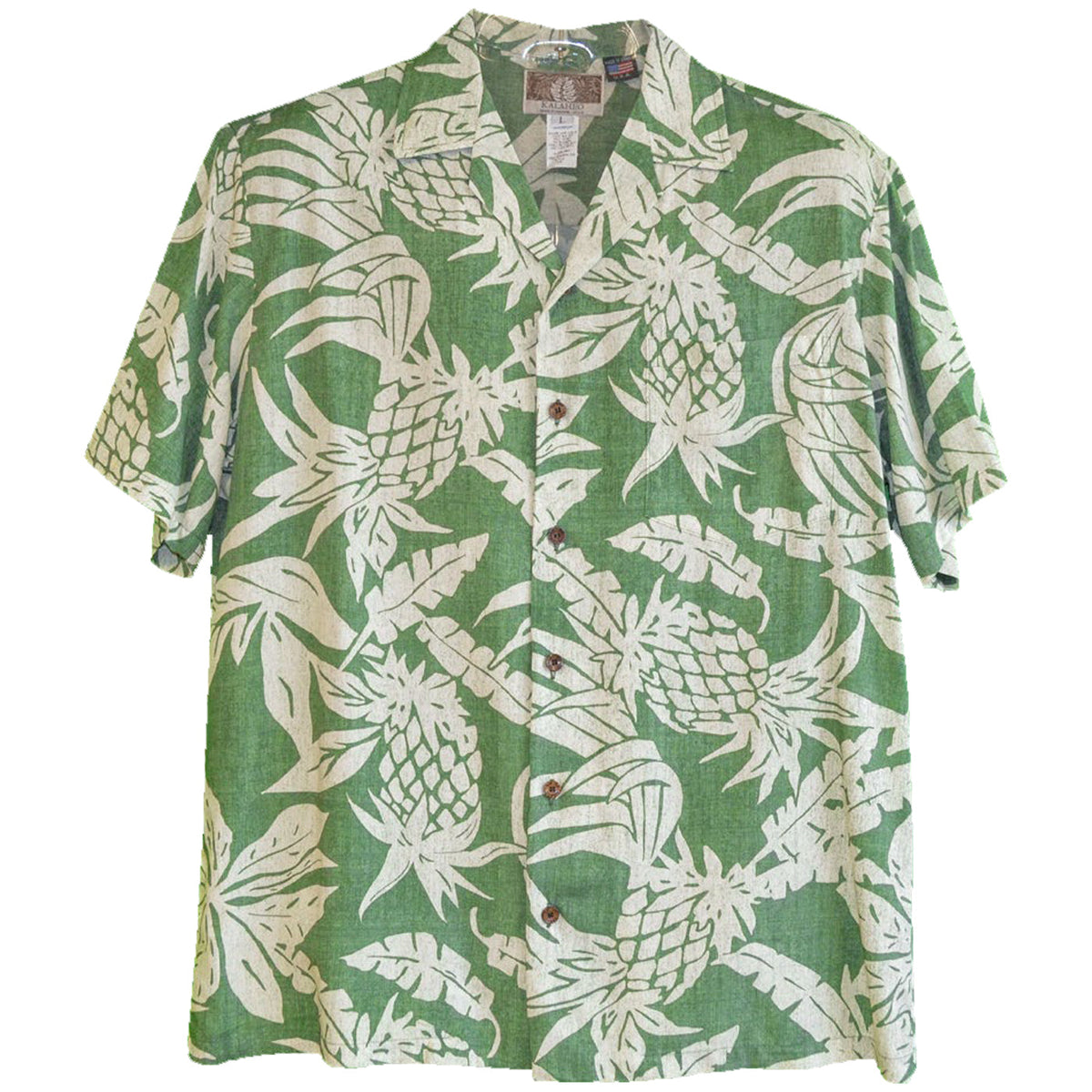 Hala Pineapples Aloha Men Shirt — Men's Rayon Shirts — RJC