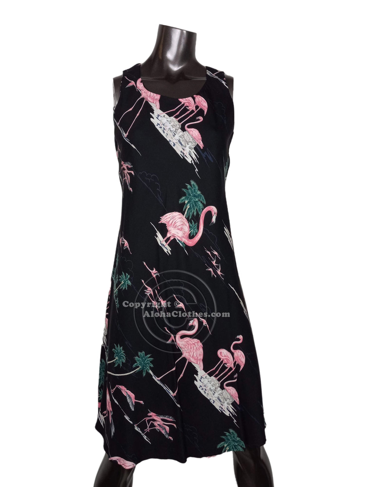Flamingo Lagoon Women's Short Tank Flared Dress — Women's Tank Dresses — Paradise Found (view 3)