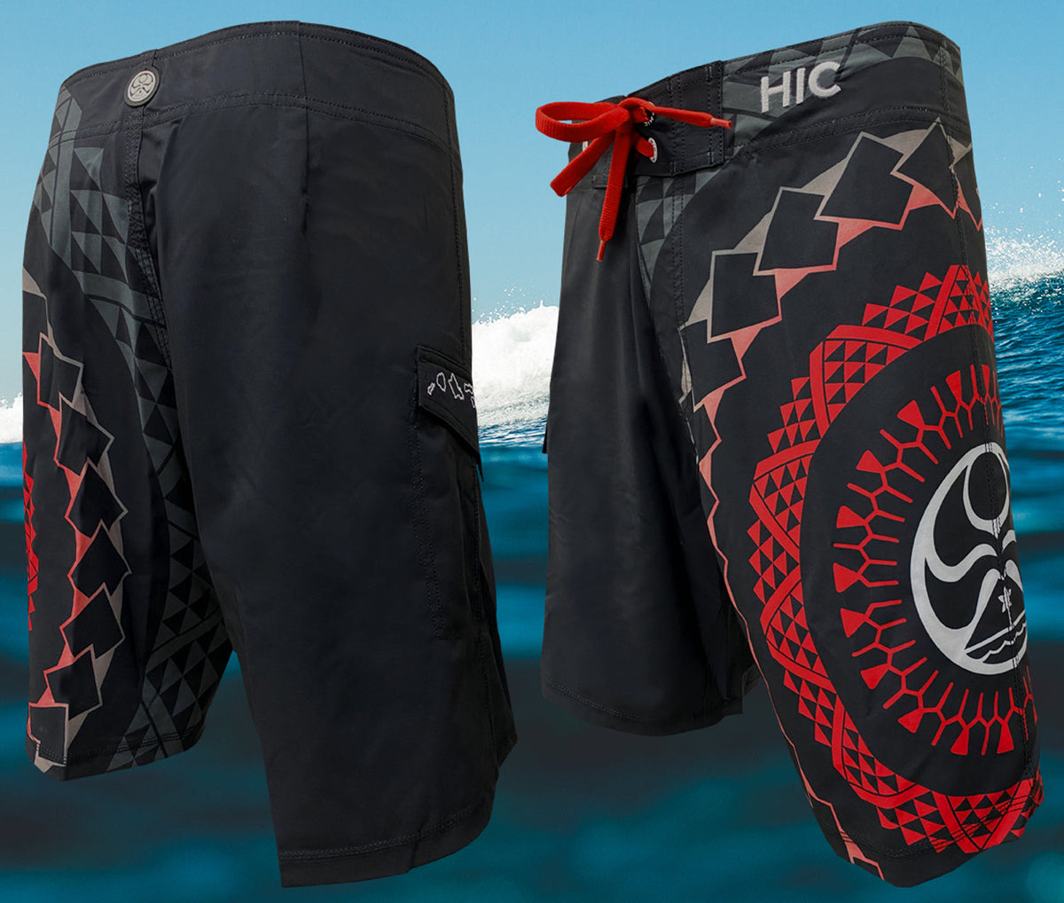 20" Insanities 8 Way Stretch HIC Board Shorts — Boardshorts — HIC (view 4)