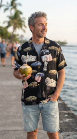 Saturn Men's Paradise Found Hawaiian Aloha Cotton Shirt