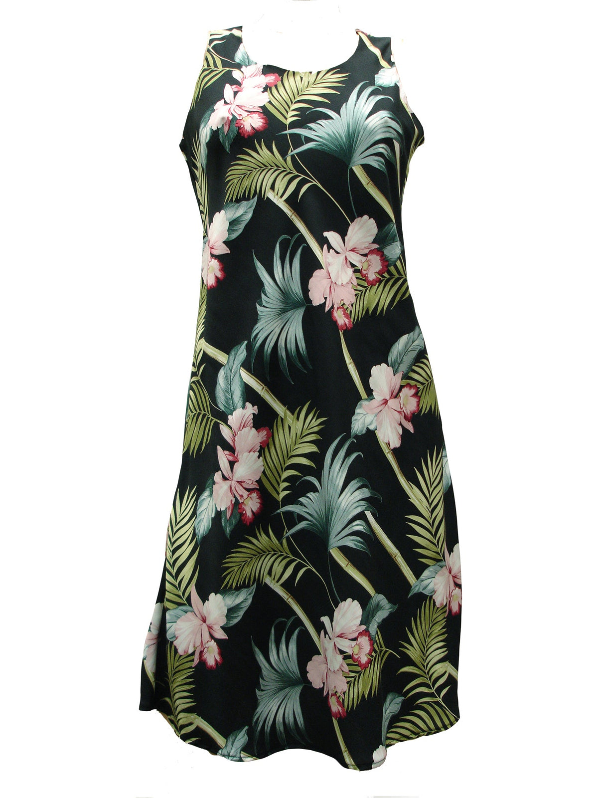 Orchid Bamboo Women's Short Tank Flared Dress — Women's Tank Dresses — Paradise Found (view 3)
