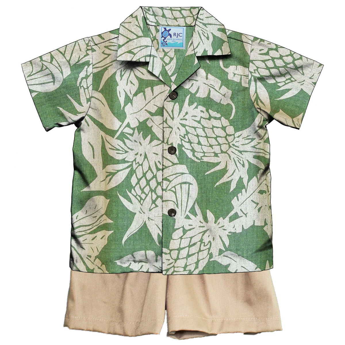 Hala Pineapple Boy's 2pc Set — Boys Cabana Sets — RJC