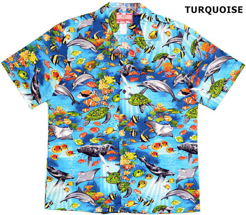 Ocean Reef Marine Life Men's Shirt — Men's Cotton Shirts — RJC (view 3)
