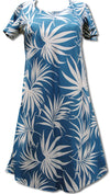 Fan Palm A Line Cap Sleeve Dress