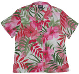 RJC Watercolor Tropics Women's Hawaiian Camp Shirt – Rayon, Made in Hawaii