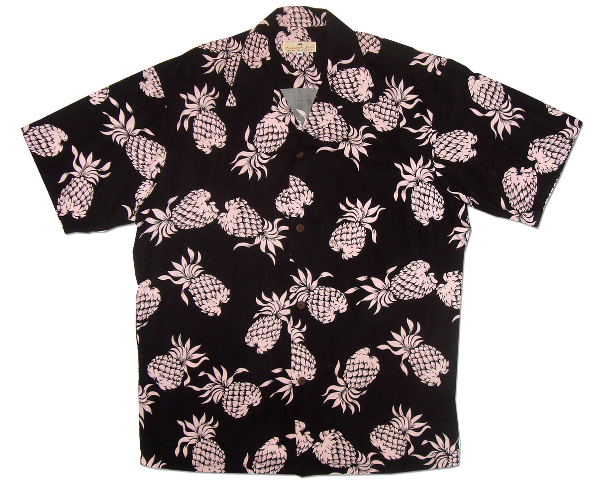 Pineapples Men's Vintage Shirt — Men's Rayon Shirts — RJC (view 4)