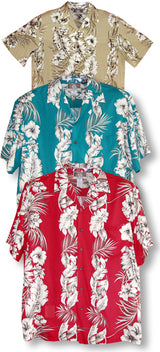 Fern Leaf Garden colors Men's Rayon Shirt