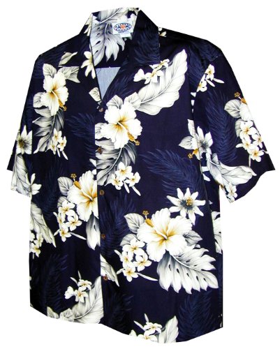 Plumeria Hibiscus Feather Fern Women's Shirt — Women's Cotton Shirts — MauiShirts