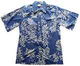 Mini Tahitan Men's Placket Reverse Aloha Shirt — Men's Reverse Print Shirts — Go Barefoot