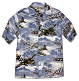 Fighter Bomber Airplane II Men's Hawaiian Shirt