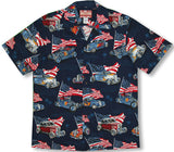 4th of July Flaming Roadsters Men's Shirt