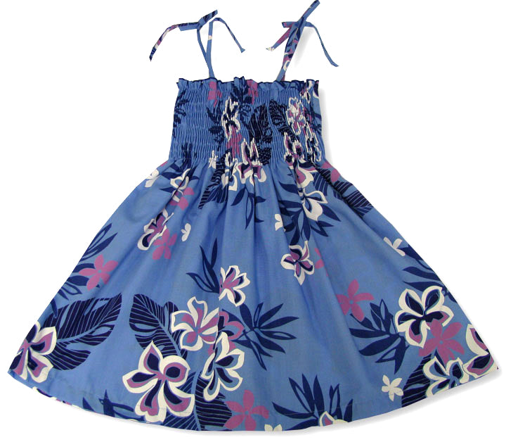 hibiscus garden girl's elastic tube dress