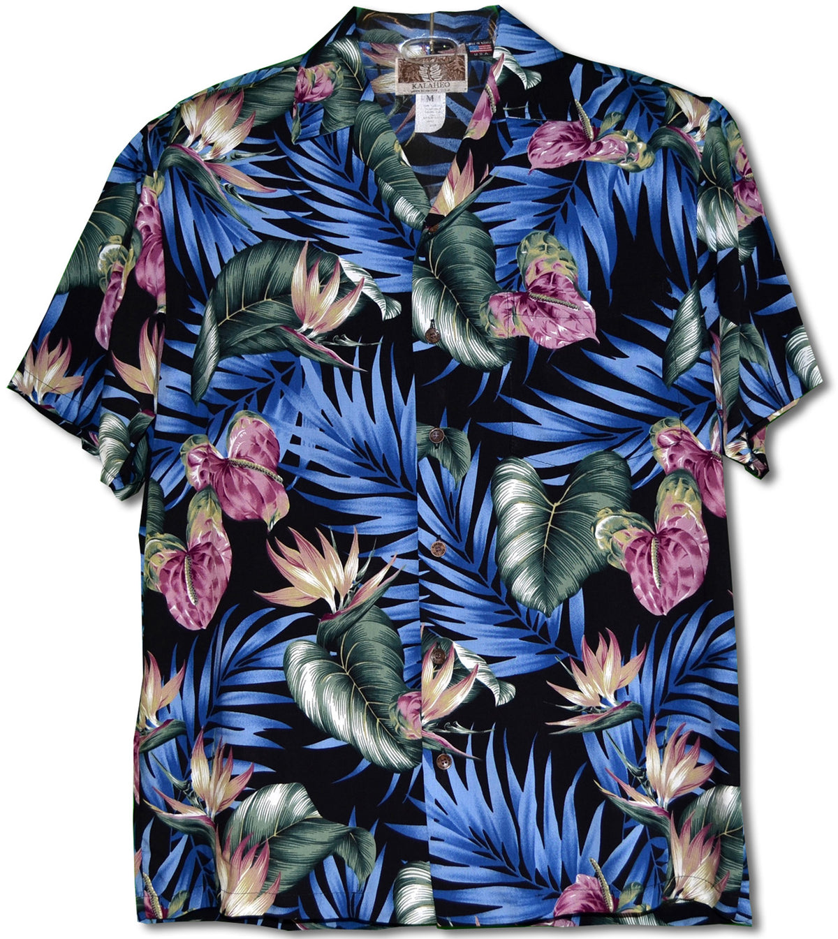 Floral Bloom Anthurium Bird of Paradise shirt
