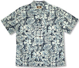 PEACHED COTTON Geometric Garden Men's