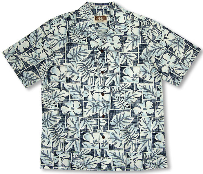 PEACHED COTTON Geometric Garden Men's