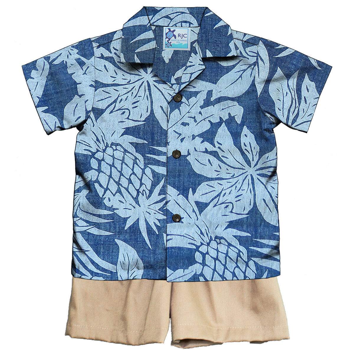 Hala Pineapple Boy's 2pc Set
