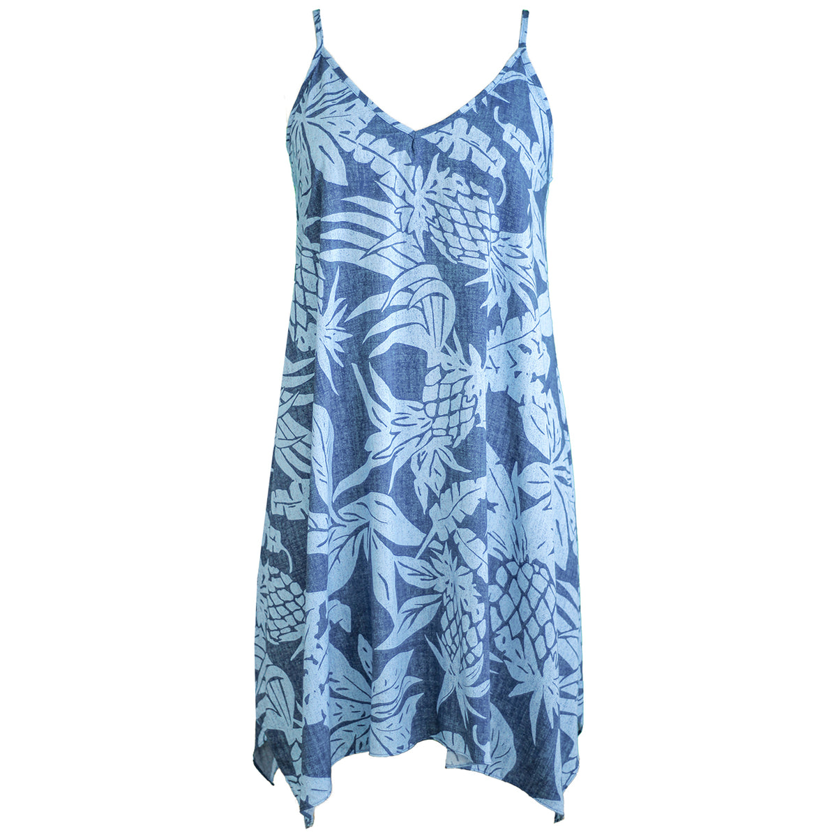 Hala Pineapples Scarf Hem Dress